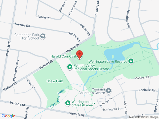 Map showing event location